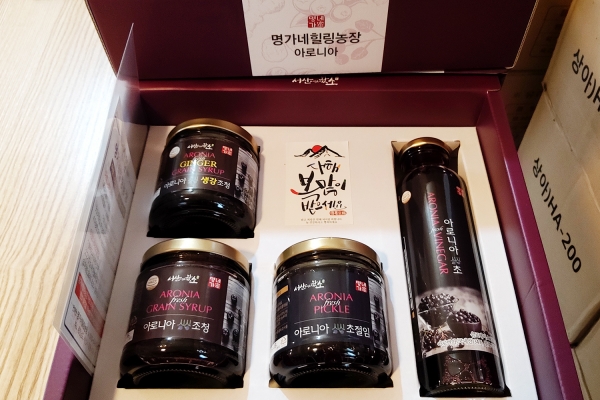 서산시에서 출시한 농산물 가공제품 선물세트