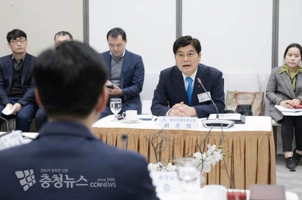 발언하는 이춘희 세종시장 / 충청뉴스 최형순 기자