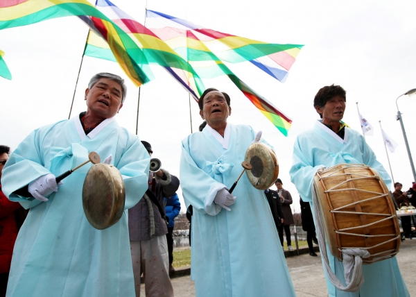 황도 붕기풍어제 행사 진행 모습