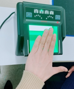 전자 지문등록스캐너