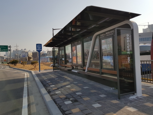 배방환승정류장 전경