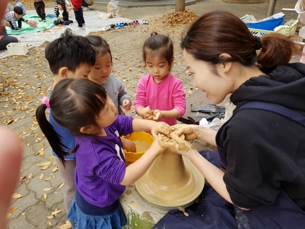 관내 어린이집 아동 교육 모습