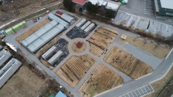 굿뜨래 로컬푸드 종합유통센터와 주말농장 전경