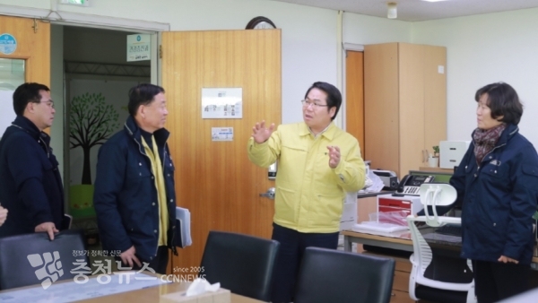 오세현 시장 아산시보건소 방문 직원 격려