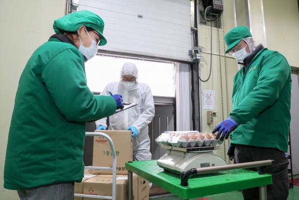 급식식재료 검수장면