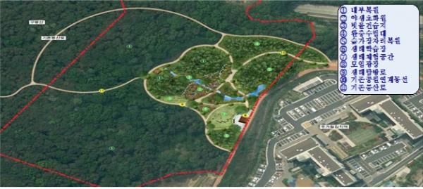 ‘구봉산 가장자리 숲․생태 체험원’ 조감도