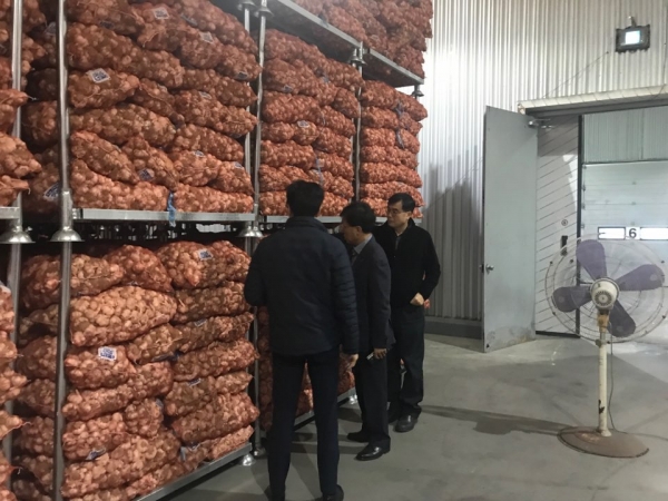 지난 14일 천안·아산 지역의 농식품 수출, 유통, 저장 등 분야별 업체를 방문했다.