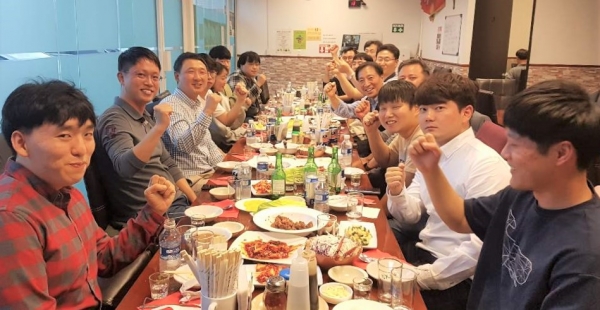 몬테레이에서 청해진취업자 및 동문들과 만찬.