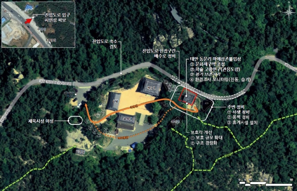 마애삼존불입상 종합정비계획 조감도