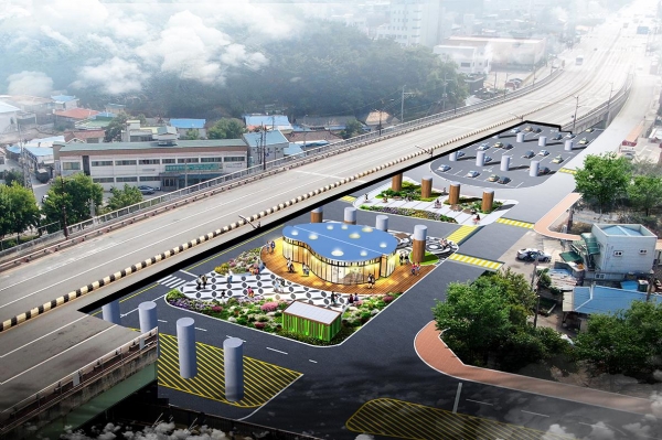 천안고가하부 복합문화공간 조감도