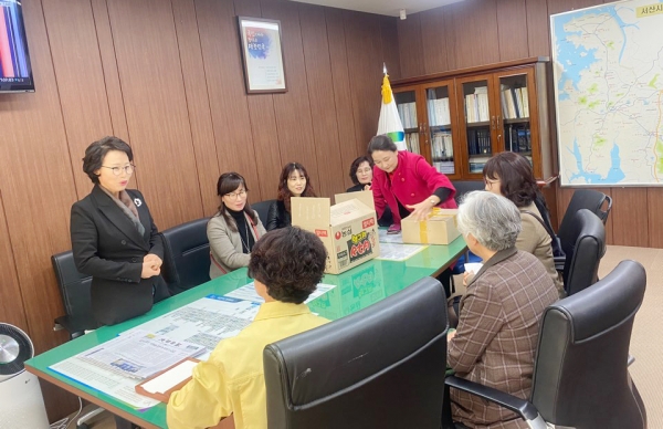 서산시어린이집연합회 지원분과, 코로나19 대응 관계자 위문