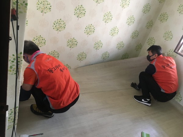 한국타이어앤테크놀로지(주) 대전공장 봉사단, 고령 국가유공자 노후주택 무료 개보수 지원 사업 실시