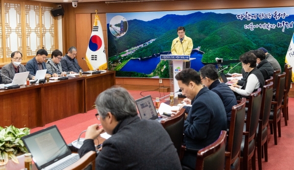 김돈곤 청양군수 코로나19 확산대응 긴급 브리핑