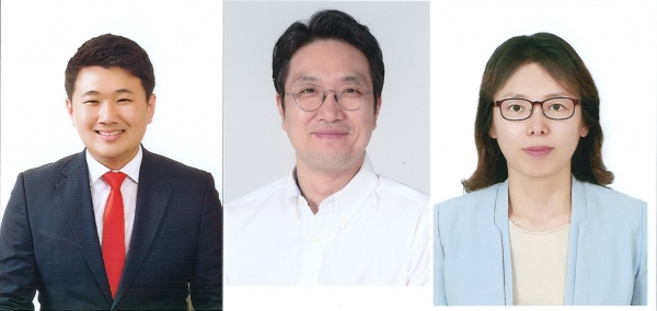 미래통합당 공천 확정자. (왼쪽부터) 박종화(서구6, 시의원), 고현석(서구바, 구의원), 조은호(유성다, 구의원)
