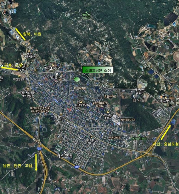 스마트공원 위치도