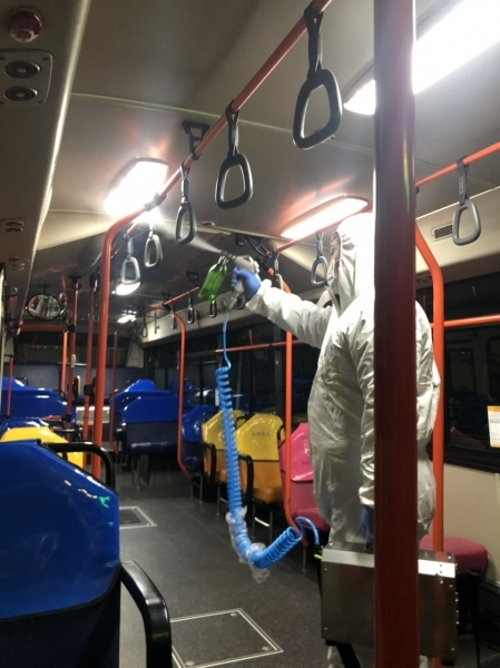 시내버스 방역 강화