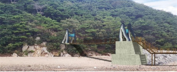 천북굴따라길계획도(출렁다리).