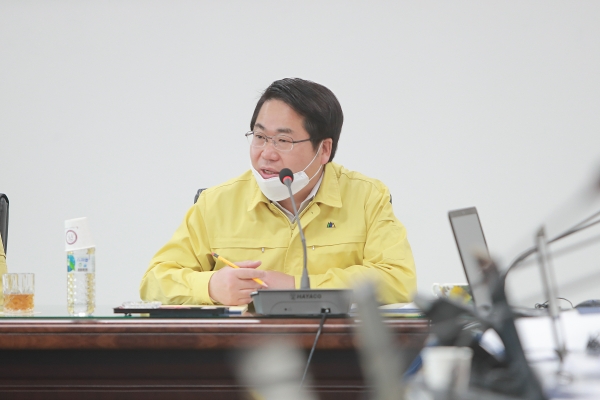 재난안전대책본부 일일상황보고회의 개최 모습