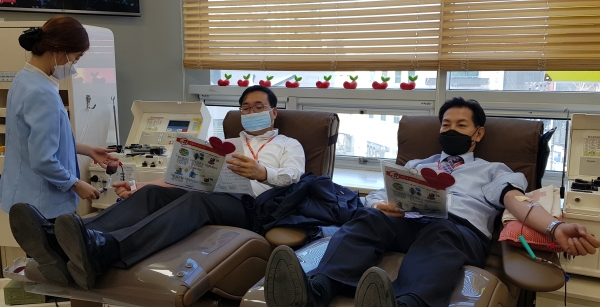 대전테크노파크 임직원 사랑의 헌혈 실시 (사진=대전테크노파크 제공)