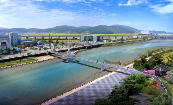 쇗개포구 인도교 조감도