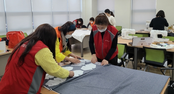 한솔동주민자치회 면 마스크 제작