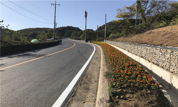 아산시 갱티고개 도로정비