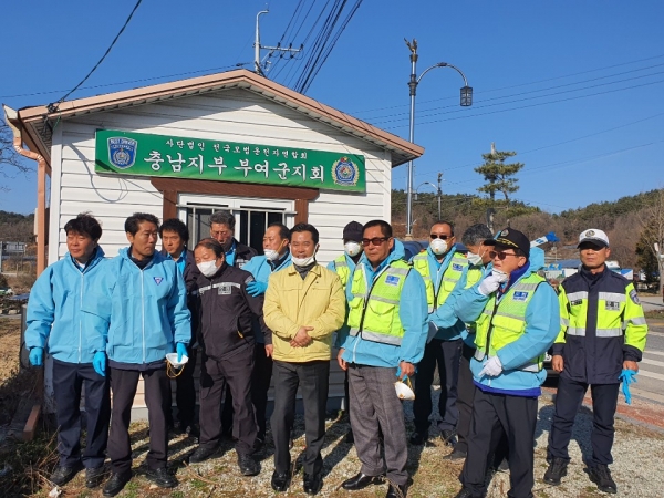 부여군 모범운전자 연합회 방역활동