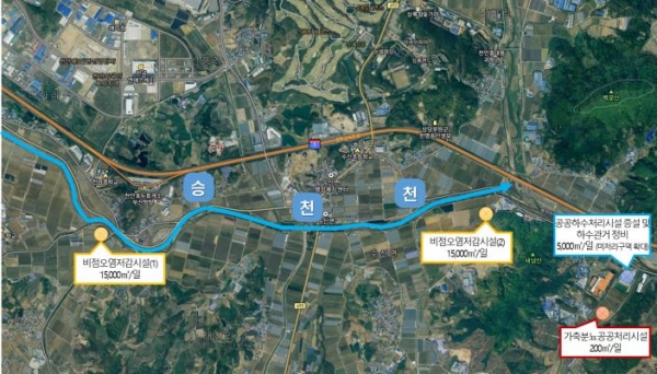 승천천 유역 사업 대상지