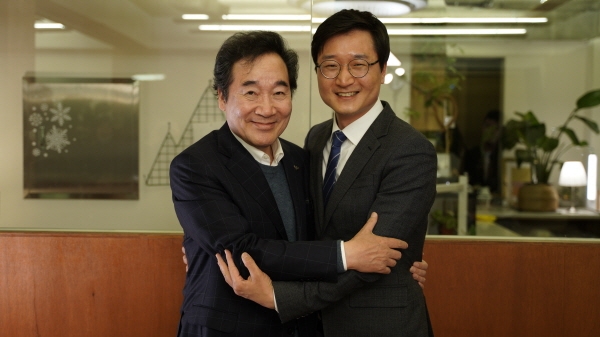 (왼쪽부터) 이낙연 전 총리, 장철민 동구 후보