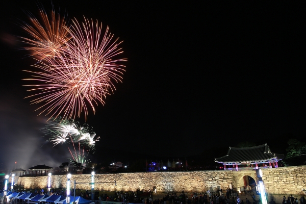 서산해미읍성 축제 불꽃놀이