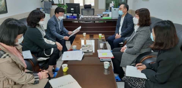 장애인 일자리창출 유관기관 순회간담회 개최 모습