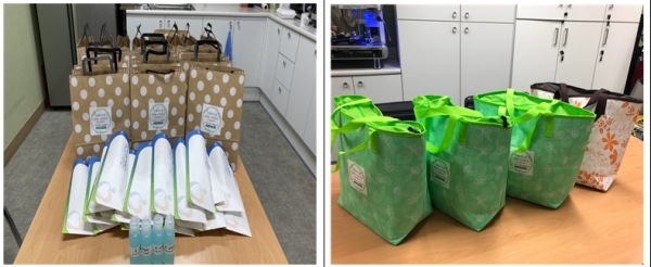 센터에서 코로나19로 어려움을 겪는 장애인을 위해 준비한 자립키트(사진제공=세종시장애인자립생활센터)