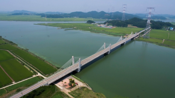 대호 담수호 항공사진
