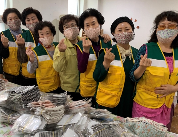 오류동 자원봉사협의회 면마스크 제작