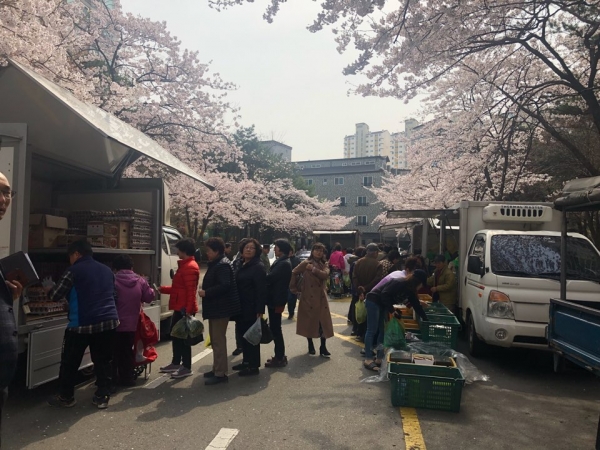 지난해 직거래 목요장터 모습