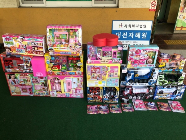 실리콘웍스가 대전자혜원에 후원한 물품