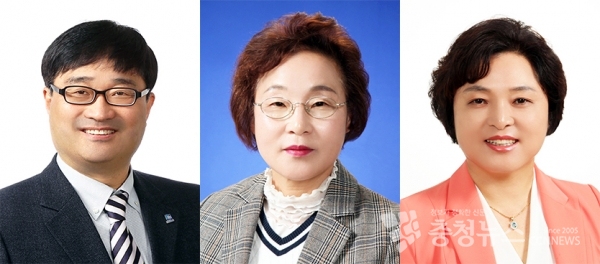 (왼쪽부터) 조상연, 양기림, 김명회 당진시의원