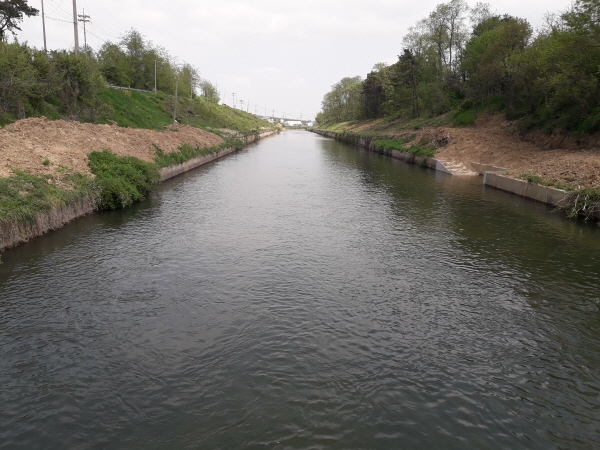 예당저수지 예당간선 급수전경 모습