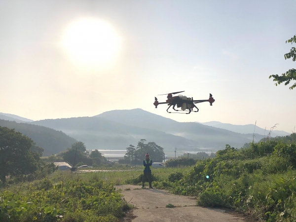 서천군, 드론 활용해 소나무 재선충 항공방제 나서