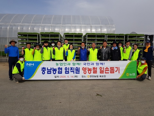 육묘장 일손돕기 봉사 실시