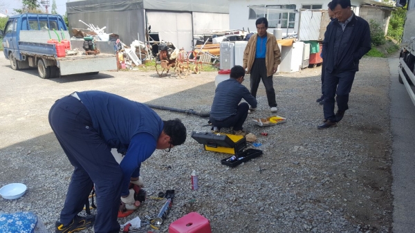 농업기계 순회수리 교육 실시 장면