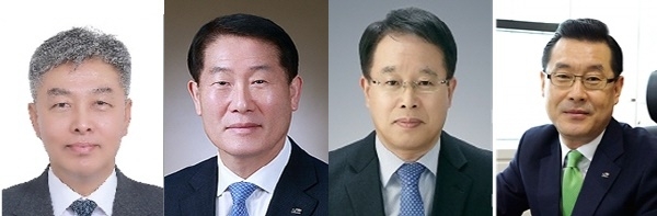 (왼쪽부터) 이상엽 부사장, 김종필 기획전략이사, 김병수 기반조성이사, 강경학 경영지원농지관리이사