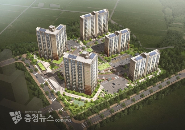 예산지역 LH 영구임대 아파트 조감도