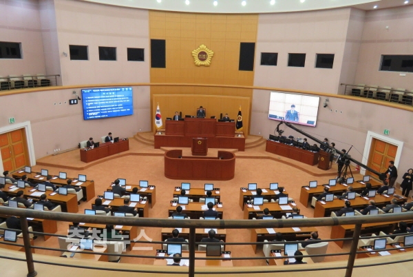 대전시의회 본회의장 모습