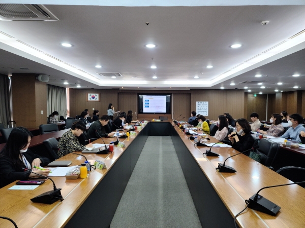 아동친화도시 조성 중간용역 보고회 개최 모습