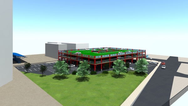 제2청사 옆 동부전통시장 공영주차장 대상지로 선정 (조감도)