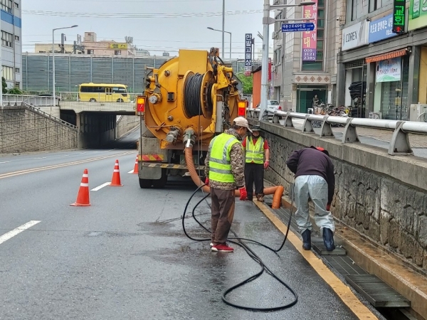 대전 중구 폭우대비 도로배수시설물 정비추진