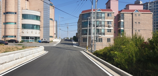 시가지 도로개설 생활여건 개선 (금향식당천산빌라구간 도로).