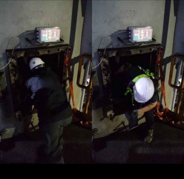 한국서부발전 태안발전본부에서 9호기 계획예방정비기간 동안다바스시스템을 적용, 위험구역 인력 출입관련 현장 실증을 진행하였다.