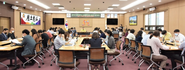 공주시-공주대학교 상생협력과제 담당자 실무회의 개최 모습